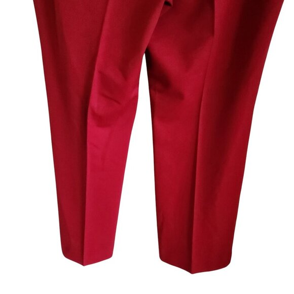 Chico's Pants Women's Red 16 (3) So Slimming Trouser Pockets NEW Career Office - Picture 9 of 11